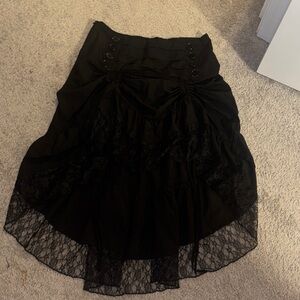 Elegant Black Lace Adjustable Skirt